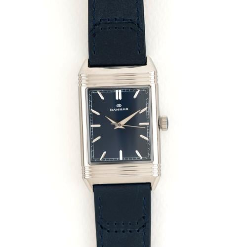 ساعة يد رجالية فضي سوار جلد كحلي الدهنج DW3116