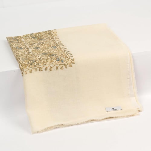 شال باشمينا ملكي خاص يدوي كشميري مطرز M208