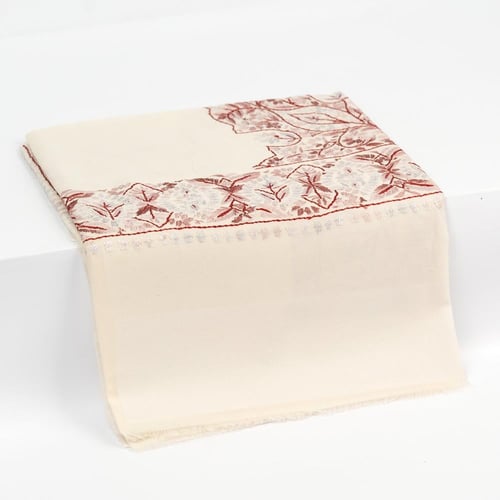 شال باشمينا ملكي خاص يدوي كشميري مطرز M217