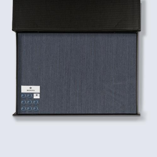 قماش مونوفا مقلم كحلي