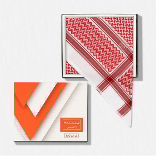 شماغ رينيه احمر كلاسيك 2026