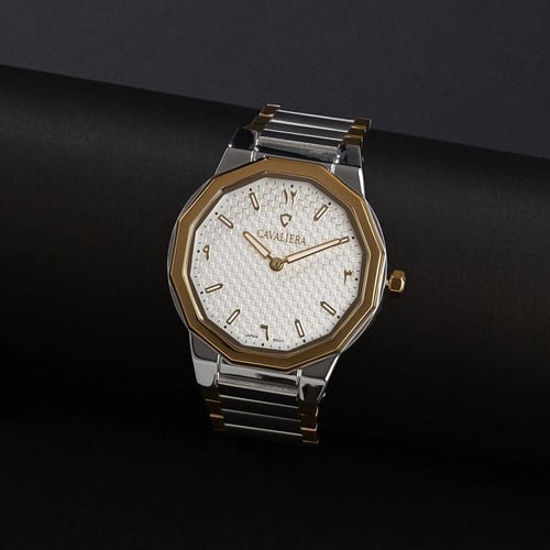 ساعة اليد للرجال ذهبي فضي كافاليرا CL39GS