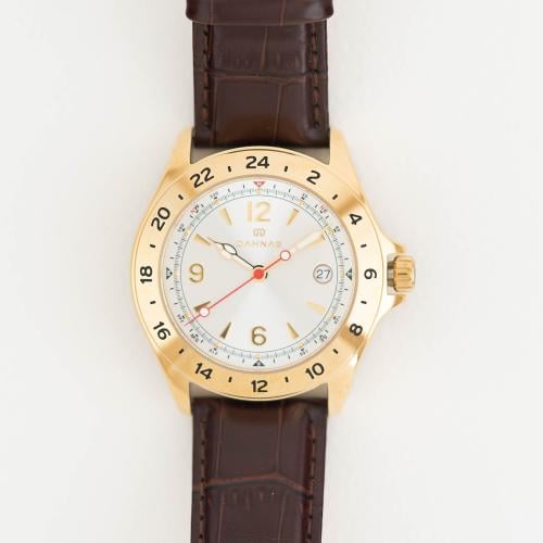 ساعة يد رجالية فضي مينا أزرق داكن الدهنج DW3120