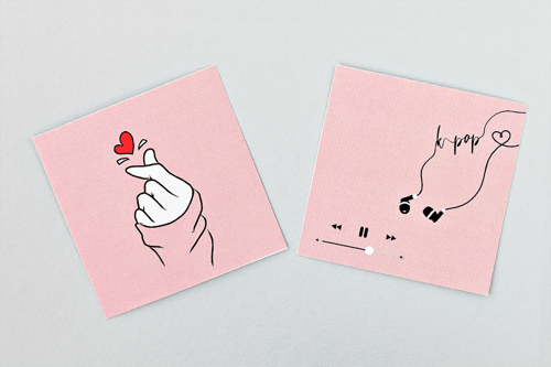 ملصقين كورية