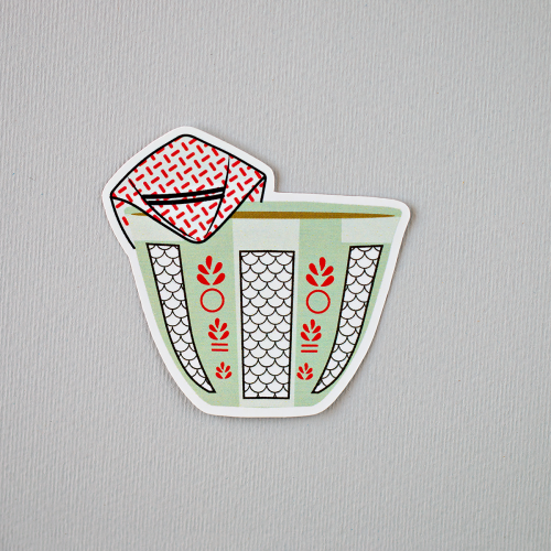 ملصق قهوة سعودية