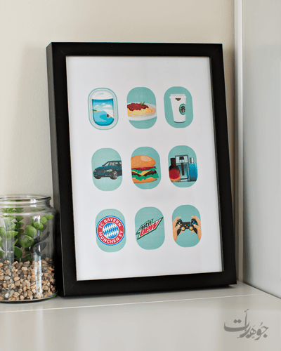 لوحة اهتمامات " فكتورية "