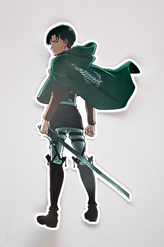 ملصقات ليفاي أكرمان