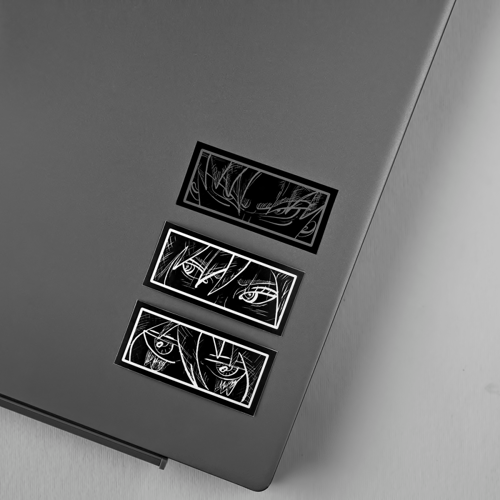 5 ملصقات انمي شفافة