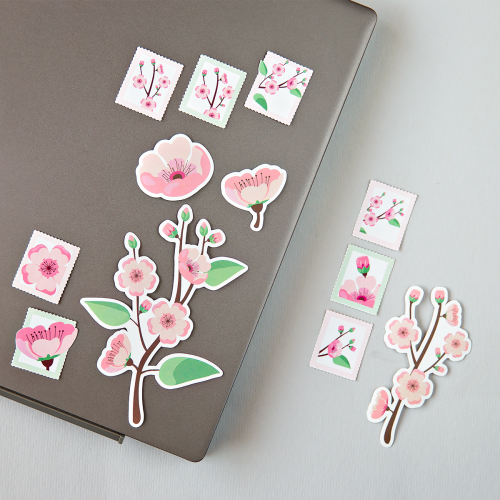 ملصقات و طوابع الساكورا