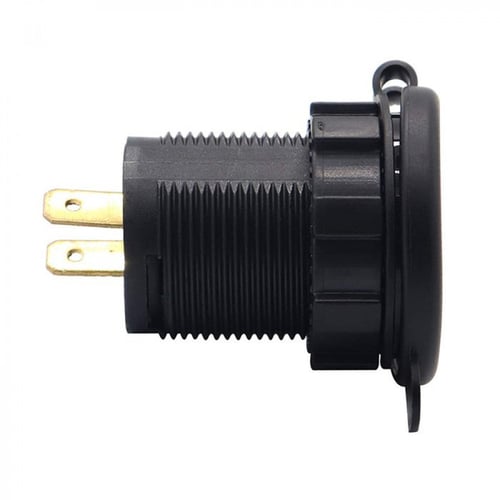 منفذ طبلون USB دائري مع مقياس رقمي بقوة 2.1A بغطاء