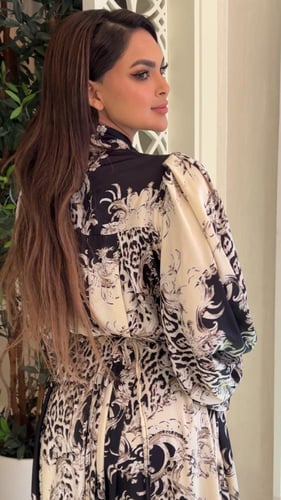 فستان العيد الأنيق فري سايز