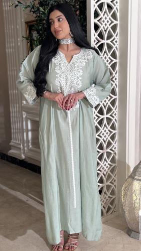 دراعه رمضانية لون اخضر قطن ممتاز خفيفه وبارده وأني...