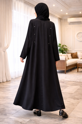 عباية سوداء قماش طايح خفيف مايتعرفط خفيف ومايتعرفط