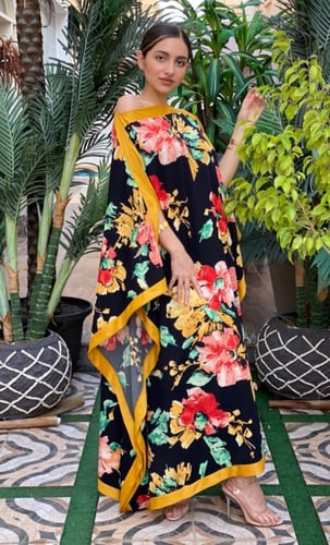 جلابية الفراشه مشجرة