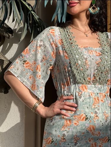 فستان العيد تيفاني شيفون مشجر رقم 7