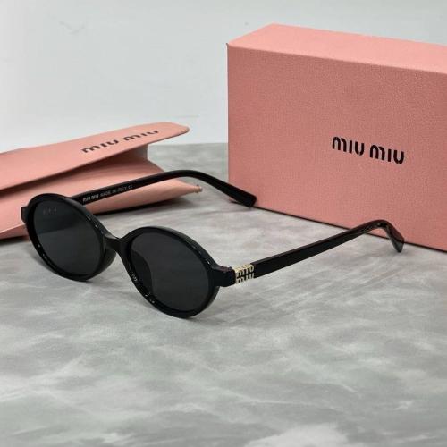 Miu Miu glasses with black frame and black round l...