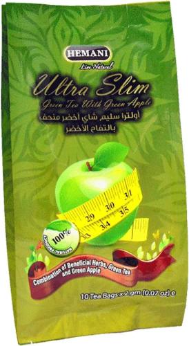 شاي أخضر رفيع للغاية مع التفاح الاخضر