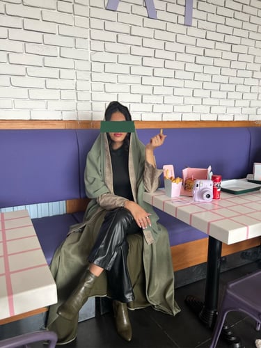 ماتشا باللون الاسود قماش صيفي