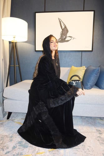 راما دانتيل اسود قماش صيفي