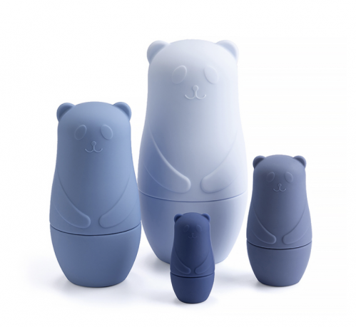 لعبة الباندا سيليكون أزرق