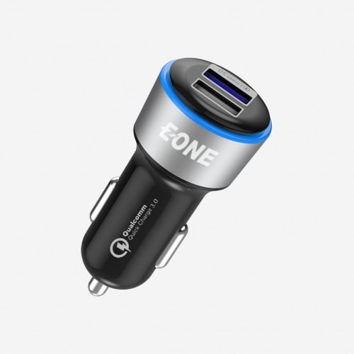شاحن سيارة 30 واط بمنفذين USB يدعم الشحن السريع كو...