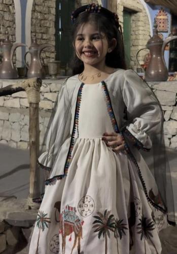 فستان بناتي يوم التاسيس