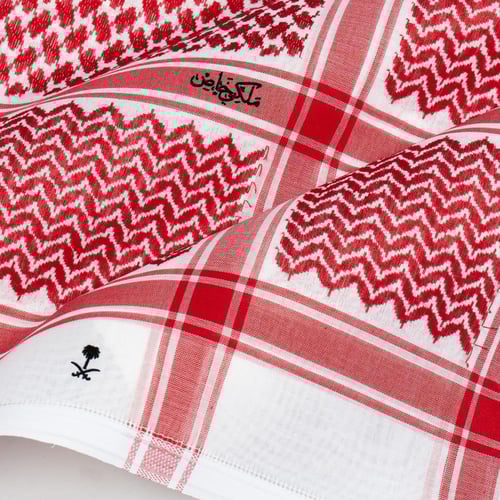 شماغ ملكي كلاسيك العقيق احمر غامق 2026