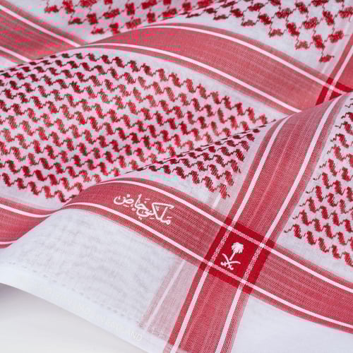 شماغ ملكي خاص التراث 2026 ختم اسود