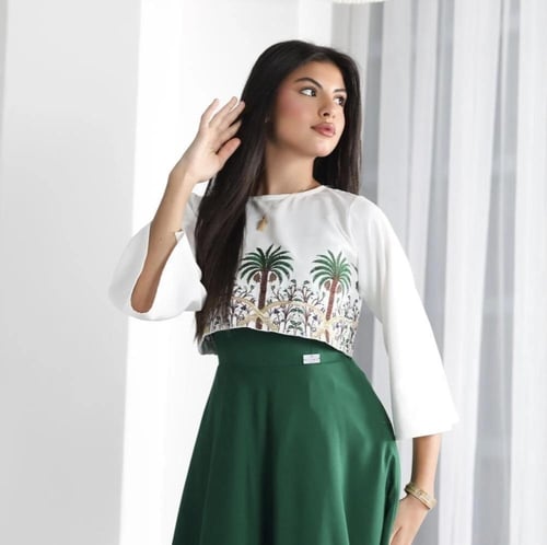 فستان اليوم الوطني - نخل