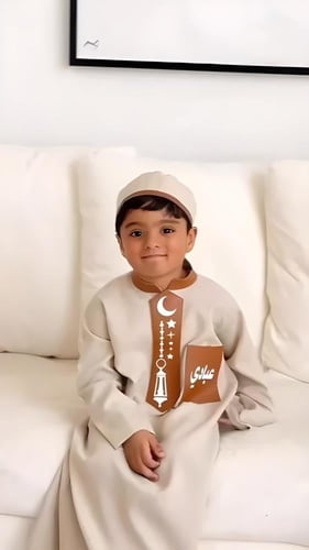 ثوب رمضاني مع فستان بناتي رمضاني