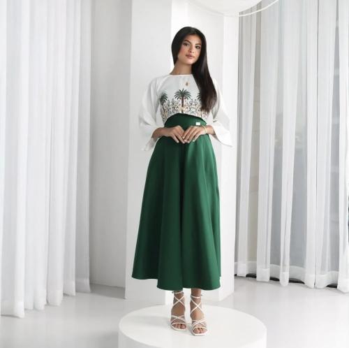 فستان اليوم الوطني - نخل