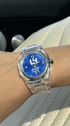 ساعة الهلال لون شفاف