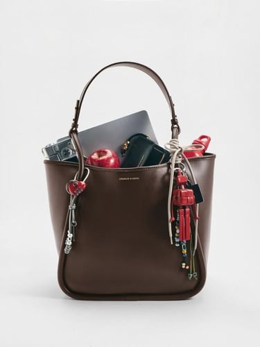 حقيبة توت ليلى الأنبوبية المترهلة XL - اسبريسو