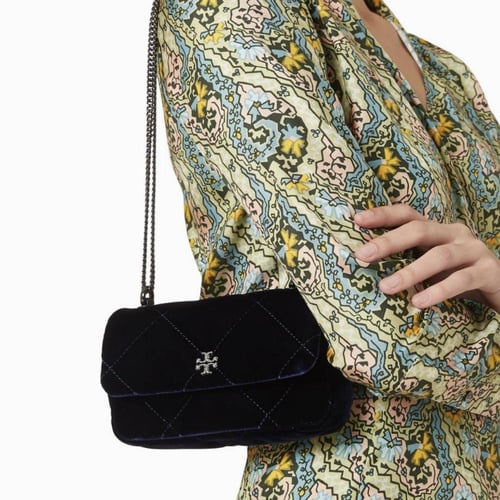 حقيبة ميني كيرا مخملي فاخر-توري بورش