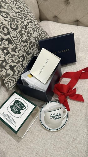 كوب وصحن قهوة اسبريسو رالف