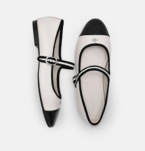 حذاء باليرينا جلدي من ألينا-بيدرو