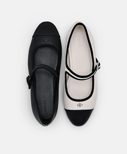 حذاء باليرينا جلدي من ألينا-بيدرو