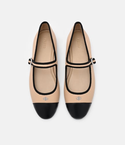 حذاء باليرينا جلدي من ألينا-بيدرو