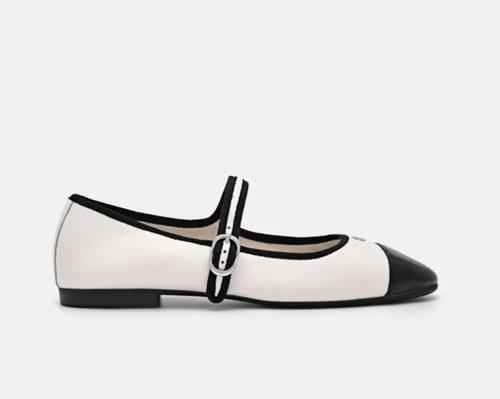 حذاء باليرينا جلدي من ألينا-بيدرو