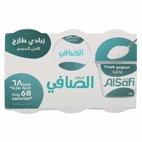 زبادي الصافي كامل الدسم 6 - 170 جرام