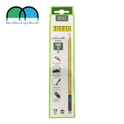 قلم رصاص روكو 12 قلم 6 الون