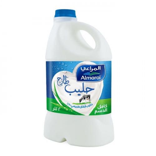 حليب المراعي طازج كامل الدسم 2 لتر