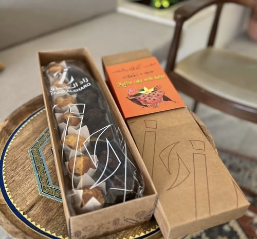 مفن كيك فانيلا وشوكلاته 12 قطعه