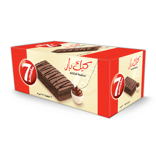 سفن دايز كيك بار بالشوكولاتة 12 قطعة 25 جرام