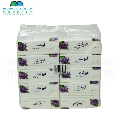 مناديل فيولت 300 منديل 10 علب