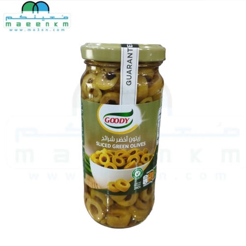 زيتون اخضر شرائح قودي 240 جرام
