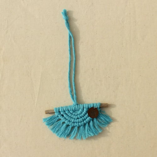 معلقة مكرمية (سماوي) .. رقم المنتج 166