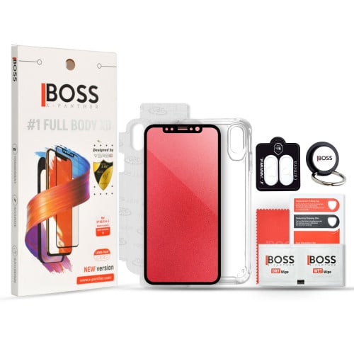 بكج حماية ايفون XS كاملة شفاف من اكس بانثر