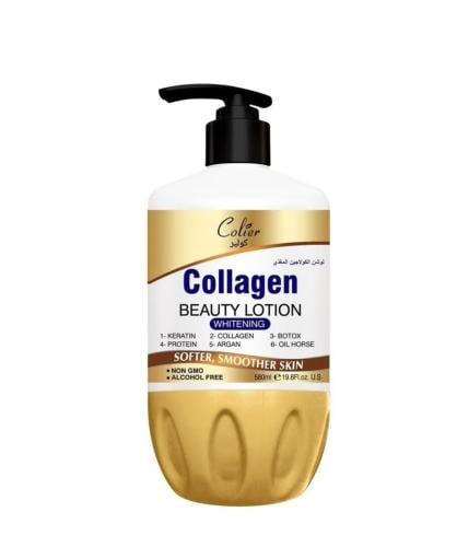 • لوشن مضاد للشيخوخة للوجه والجسم بالكولاجين ، ينع...