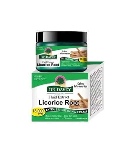 كريم الوجه هذا على مستخلص جذور عرق السوس ، الذي يز...